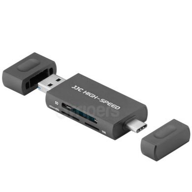 Czytnik kart pamięci JJC USB / USB-C SD, NM i microSD (SDXC, SDHC)