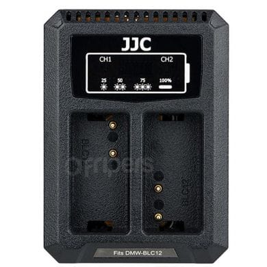 Ładowarka dwukanałowa JJC DCH-BLC12 do akumulatorów DMW-BLC12
