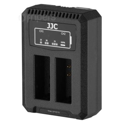 Ładowarka dwukanałowa JJC DCH-LPE12 do akumulatorów LP-E12