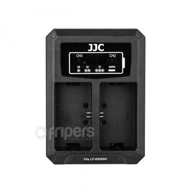 Ładowarka dwukanałowa JJC DCH-LPE6 do akumulatorów LP-E6