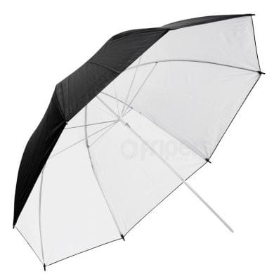 Parasolka odbijająca FreePower 110cm Czarno-Biała, gumowana
