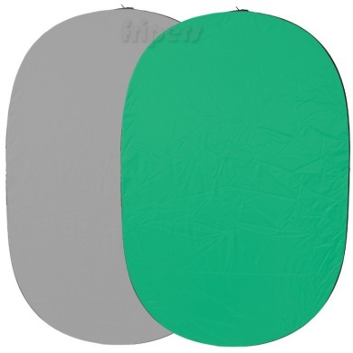 Składane tło fotograficzne FreePower 150x200cm zielono-szare